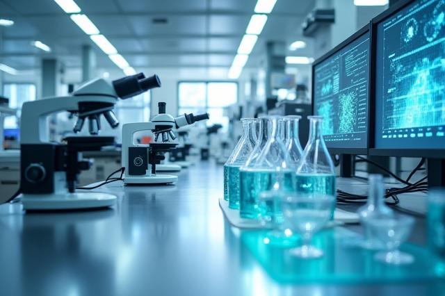 Modern, clean laboratory with advanced equipment